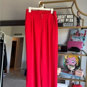 Tulle Red Women's Trousers